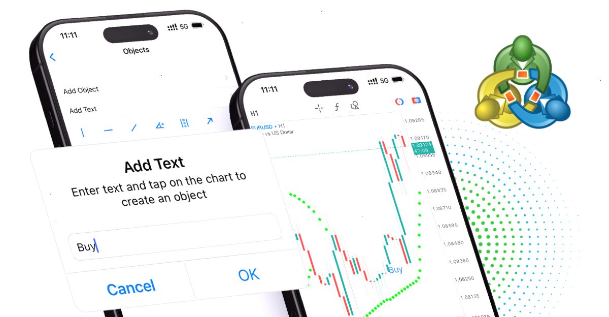 MetaTrader5下载_MT5下载_官方门户入口：MetaTrader 5 iPhone/iPad：标尺、图表的文本对象和柱形计时器（封面配图）